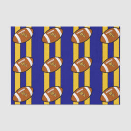 West Virginia Football Blue en Gold Pride Tissuepapier
