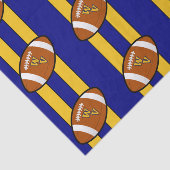West Virginia Football Blue en Gold Pride Tissuepapier (Detail)