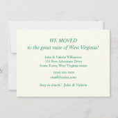 West Virginia geïllustreerde kaart bewegende aanko (Achterkant)