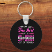 West Virginia Girl Can't Take Out The West Virgini Sleutelhanger (Voorkant)