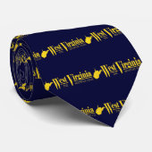 West Virginia Gold Stropdas (Opgerold)