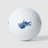 West Virginia Golfballen (Voorkant)