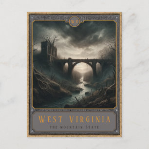West Virginia   Gotische kunst Briefkaart