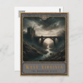 West Virginia | Gotische kunst Briefkaart (Voorkant / Achterkant)