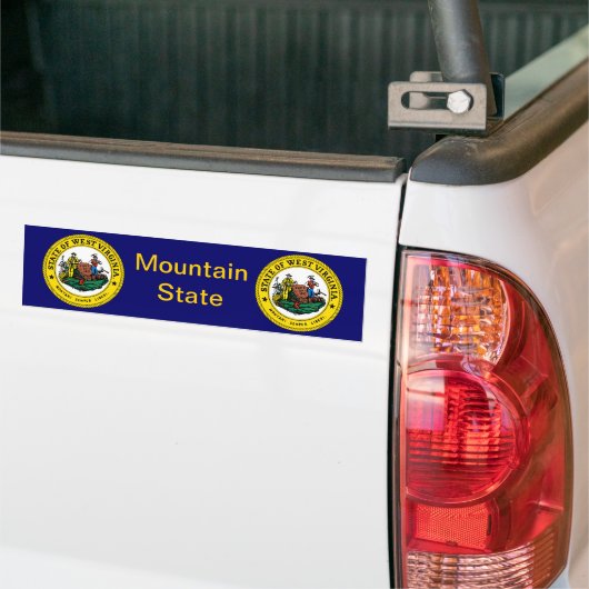 West Virginia Great Seal Bumpersticker (Op Truck)