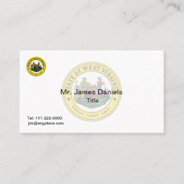 West Virginia Great Seal Visitekaartje