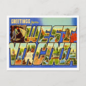 West Virginia Greetings uit de VS Briefkaart (Voorkant)