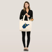 West-Virginia Grote Tote Bag (Voorkant (model))