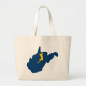 West-Virginia Grote Tote Bag (Voorkant)