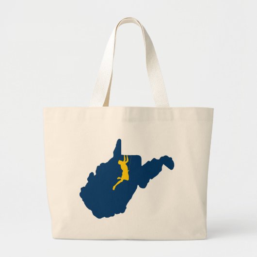 West-Virginia Grote Tote Bag (Voorkant)