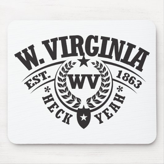 West Virginia, Heck Ja, Est. 1863 Muismat (Voorkant)