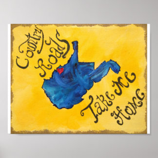 West Virginia heeft mijn hart Poster