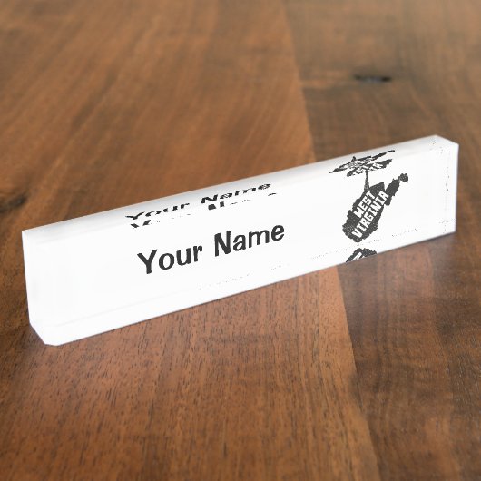 West Virginia Home  Distress Map Naambordje (Zijkant)