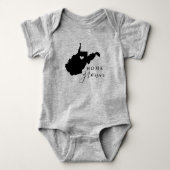 West Virginia Home Grown State T-shirt (Voorkant)