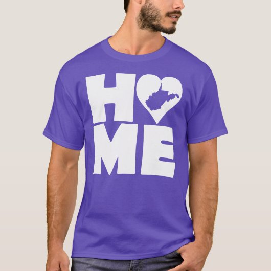 West Virginia Home Heart State T-shirts (Voorkant)