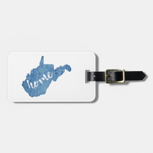 West Virginia Home houtnerf Bagagelabel (Voorkant horizontaal)
