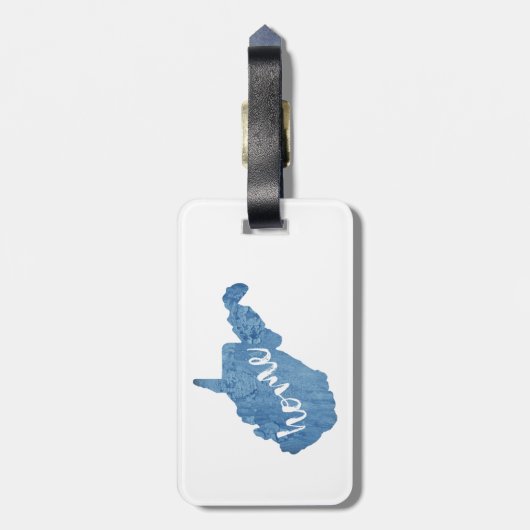 West Virginia Home houtnerf Bagagelabel (Achterkant verticaal)