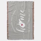West Virginia Home State Personalized Deken (Voorkant Verticaal)