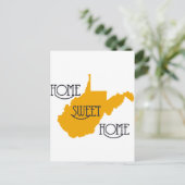 West Virginia Home Sweet Home door U.S. Custom Ink Briefkaart (Staand voorkant)