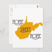 West Virginia Home Sweet Home door U.S. Custom Ink Briefkaart (Voorkant / Achterkant)