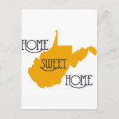 West Virginia Home Sweet Home door U.S. Custom Ink Briefkaart (Voorkant)