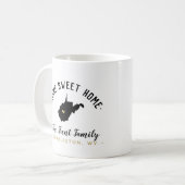 West Virginia Home Sweet Home Familie Monogram Mok (Voorkant links)
