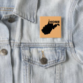 West Virginia Home weg van State Button Badge (In situ)