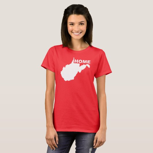West Virginia Home weg van State T-Shirt T - shirt (Voorkant volledig)
