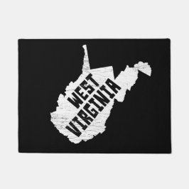 West Virginia Home  White Map Deurmat