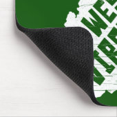 West Virginia Home White Map Muismat (Hoek)