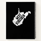 West Virginia Home White Map Notitieboek (Achterkant)