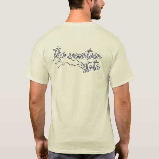West Virginia Honey Bee T-shirt (Achterkant)