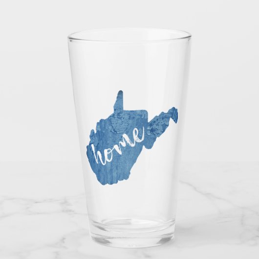 West Virginia-huis houtnerf Glas (Voorkant)
