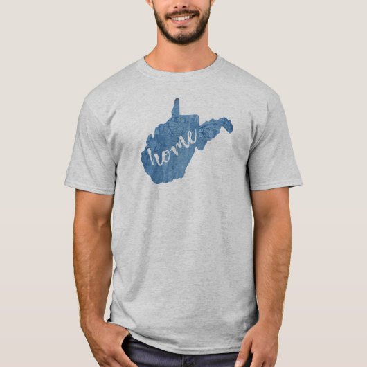 West Virginia-huis houtnerf T-shirt (Voorkant)