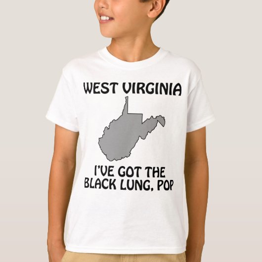 West Virginia - Ik heb de zwarte long, Pop T-shirt (Voorkant)