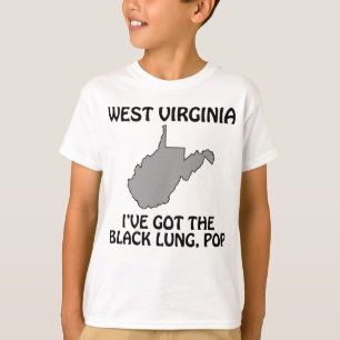 West Virginia - Ik heb longzwart, pap T-shirt