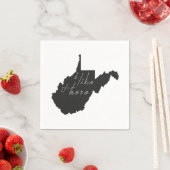 West Virginia, ik vind het hier een goed silhouet Servetten (Insitu)
