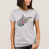 West Virginia in Bloom T-shirt (Voorkant)