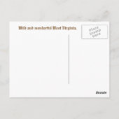 West Virginia in Snow Briefkaart (Achterkant)