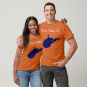 West Virginia Interstates [Navy Blue Design] T-shirt (Unisex)