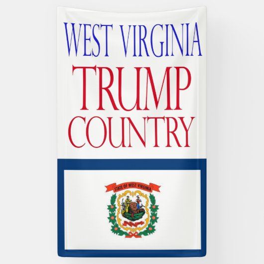 WEST VIRGINIA is Banner TRUMP LAND 2016 (Verticaal)