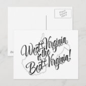 West Virginia is de beste Virginia Briefkaart (Voorkant / Achterkant)