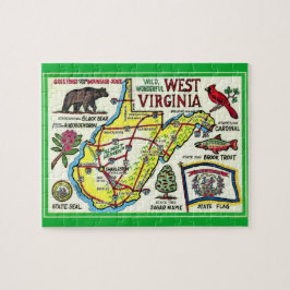 West Virginia kaart puzzel