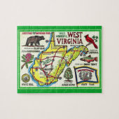 West Virginia  kaart puzzel Legpuzzel (Horizontaal)