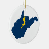 West-Virginia Keramisch Ornament (Rechts)