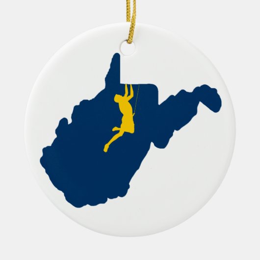 West-Virginia Keramisch Ornament (Voorkant)