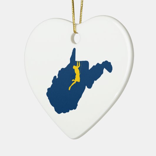 West-Virginia Keramisch Ornament (Links)