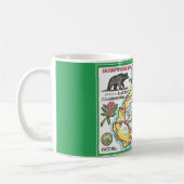 West Virginia Kleurrijke  Kaart Mok (Links)