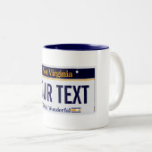 West Virginia licence bord mok (Voorkant rechts)