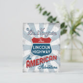 West Virginia Lincoln Highway  America Briefkaart (Staand voorkant)